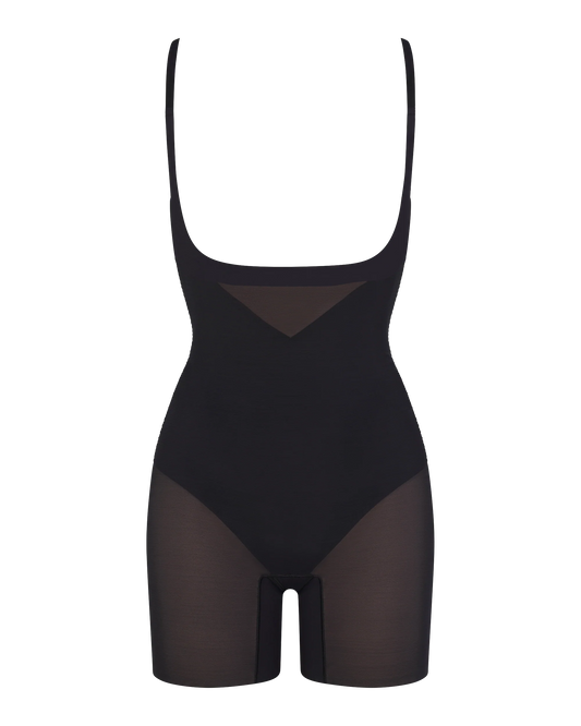 Open-Bust Mid-Thigh Bodysuit